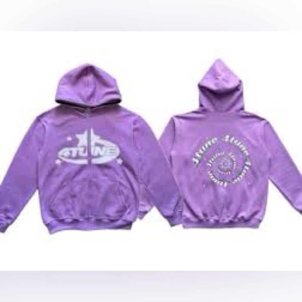 Graphic Zip Up Hoodie